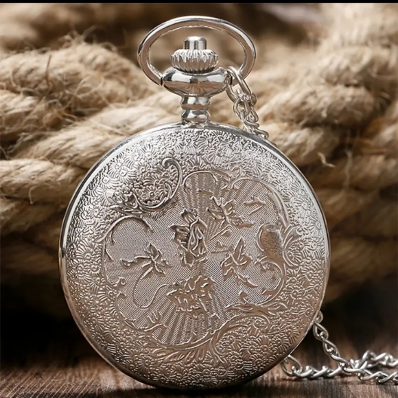New 2 tone men's horse pocket watch - Picture 6 of 6